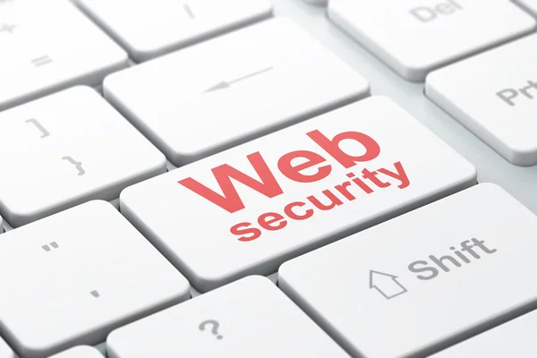 Privacy concept: Web Security on computer keyboard background