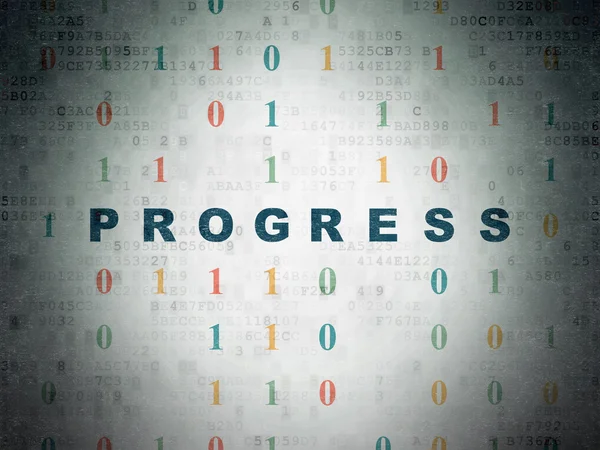 Finance concept: Progress on Digital Data Paper background