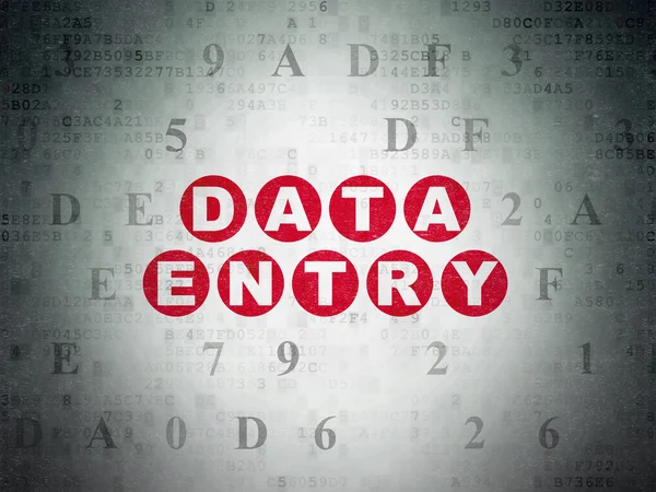 Data concept: Data Entry on Digital Data Paper background