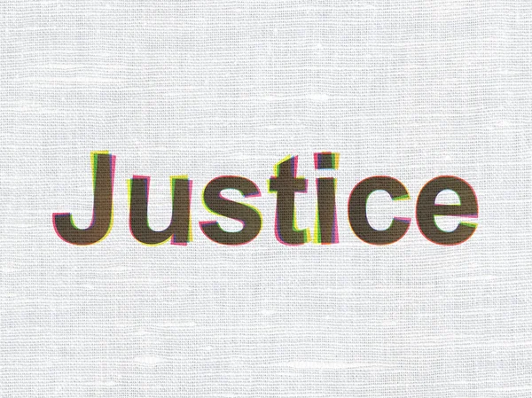 Law concept: Justice on fabric texture background