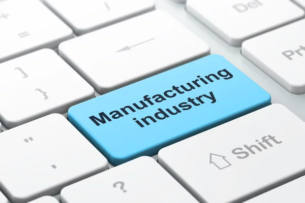 Manufacuring concept: Manufacturing Industry on computer keyboard background