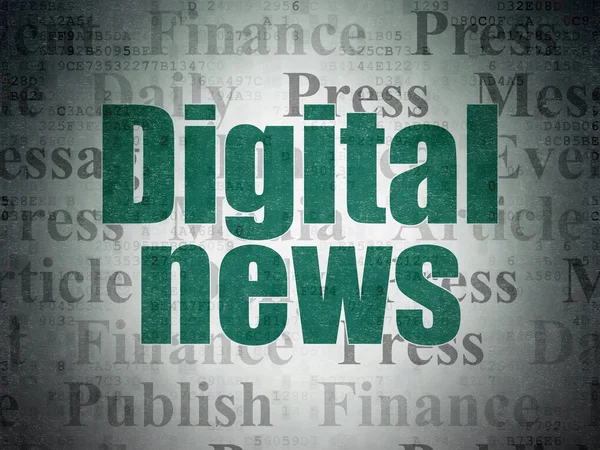 News concept: Digital News on Digital Data Paper background