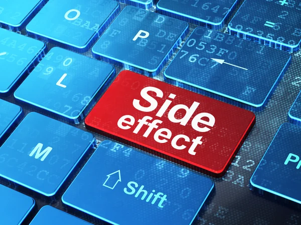 Medicine concept: Side Effect on computer keyboard background