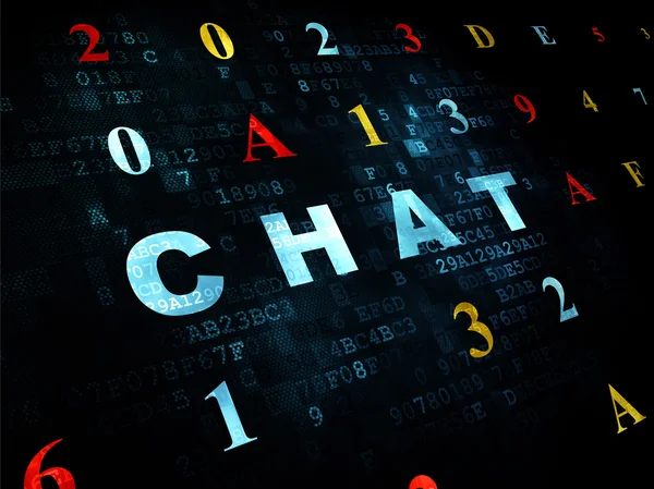 Web development concept: Chat on Digital background