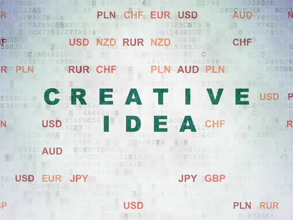 Business concept: Creative Idea on Digital Data Paper background