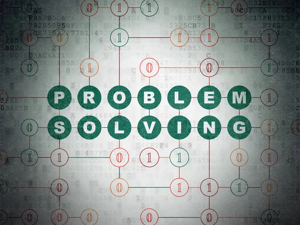 Business concept: Problem Solving on Digital Data Paper background