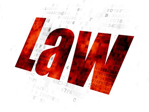 Law concept: Law on Digital background