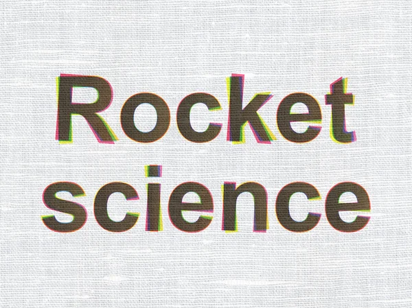 Science concept: Rocket Science on fabric texture background