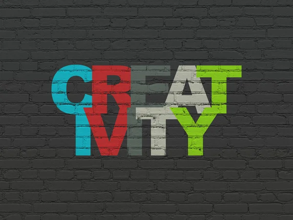 Marketing concept: Creativity on wall background