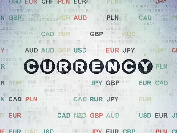 Currency concept: Currency on Digital Data Paper background