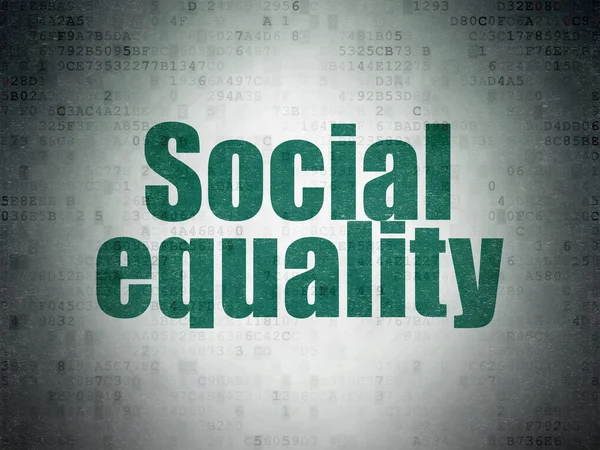 Politics concept: Social Equality on Digital Data Paper background
