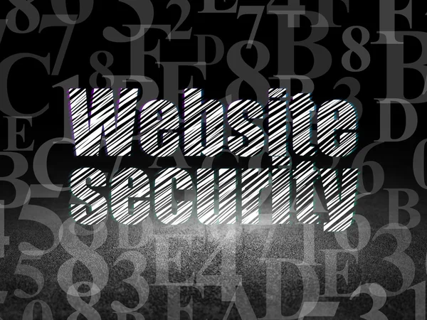 Privacy concept: Website Security in grunge dark room