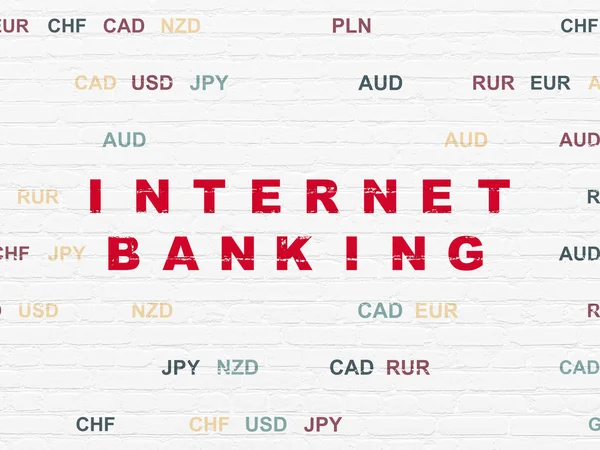 Banking concept: Internet Banking on wall background
