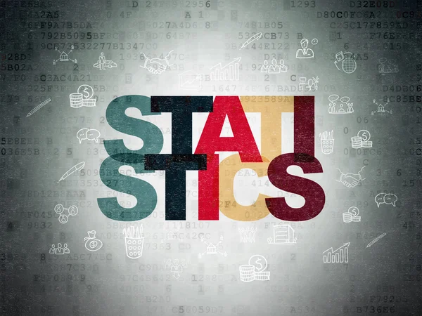 Business concept: Statistics on digital background