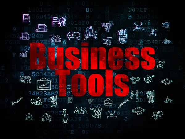 Finance concept: Business Tools on Digital background