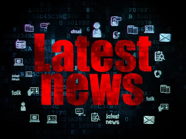 News concept: Latest News on Digital background