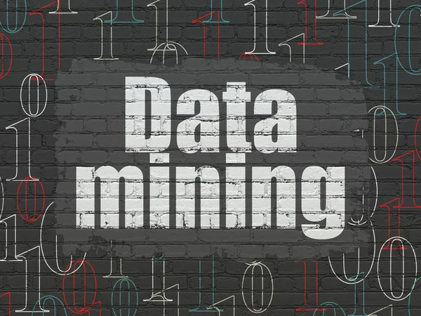 Data concept: Data Mining on wall background