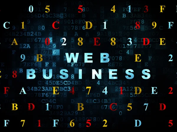 Web design concept: Web Business on Digital background