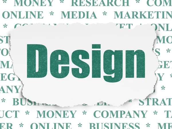 Marketing concept: Design on Torn Paper background