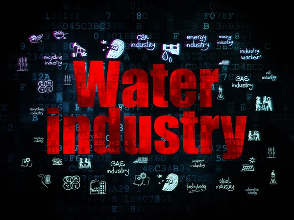 Industry concept: Water Industry on Digital background