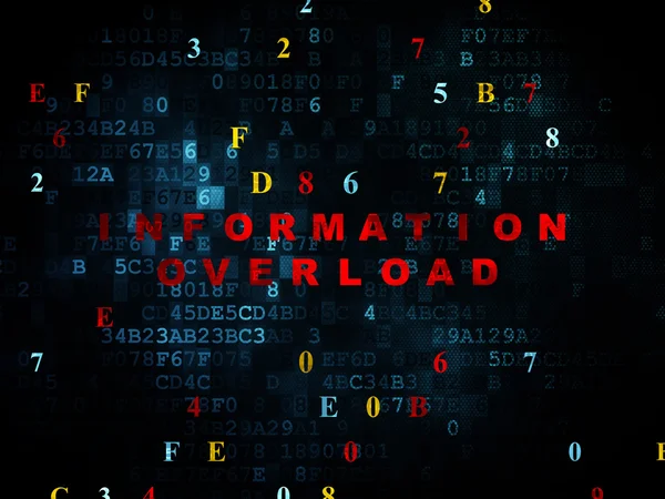 Data concept: Information Overload on Digital background