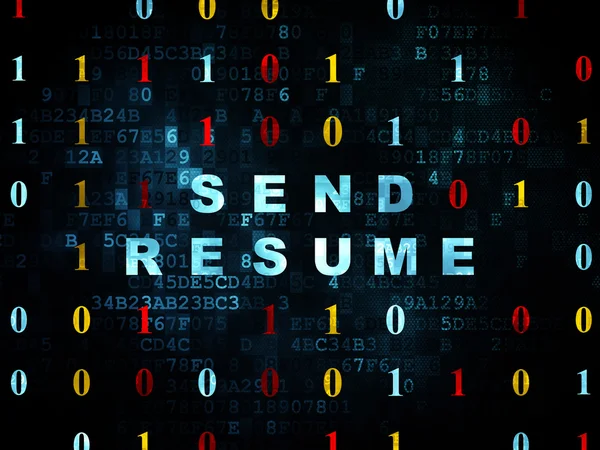 Business concept: Send Resume on Digital background