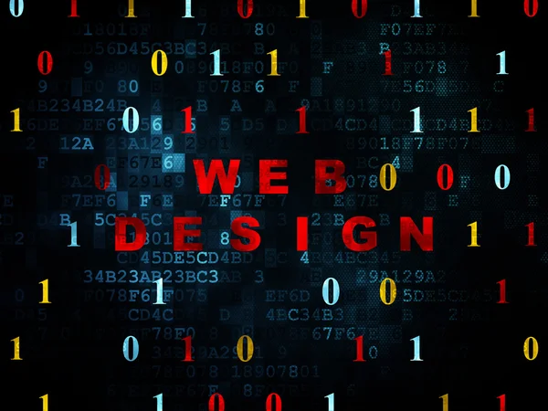 Web design concept: Web Design on Digital background