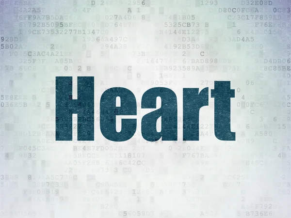 Health concept: Heart on Digital Paper background