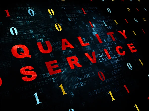 Finance concept: Quality Service on Digital background