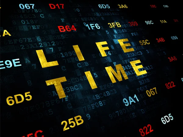 Timeline concept: Life Time on Digital background