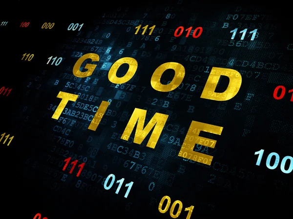 Timeline concept: Good Time on Digital background