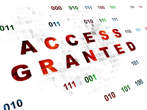 Privacy concept: Access Granted on Digital background