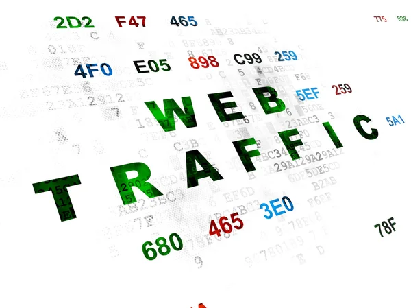 Web development concept: Web Traffic on Digital background