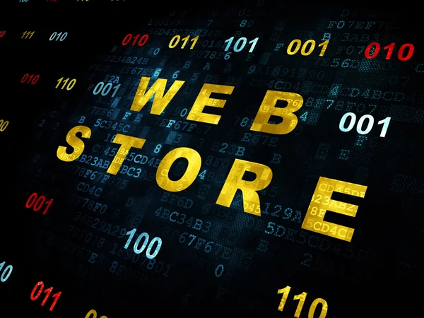 Web development concept: Web Store on Digital background