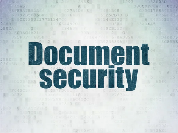 Privacy concept: Document Security on Digital Paper background