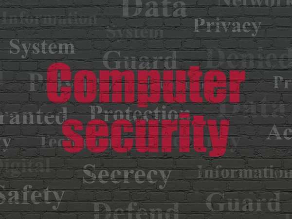 Safety concept: Computer Security on wall background