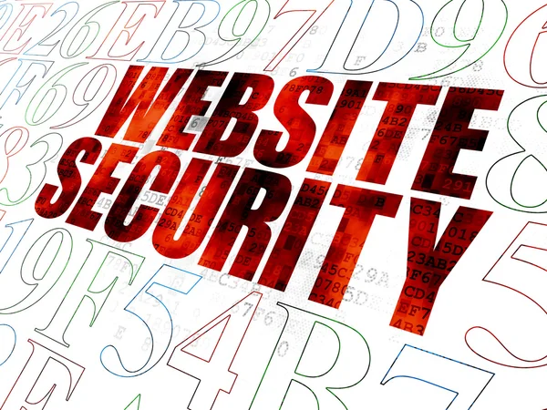 Security concept: Website Security on Digital background