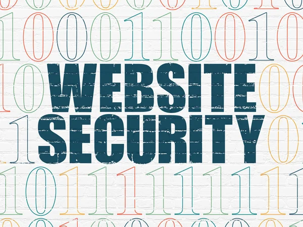 Security concept: Website Security on wall background