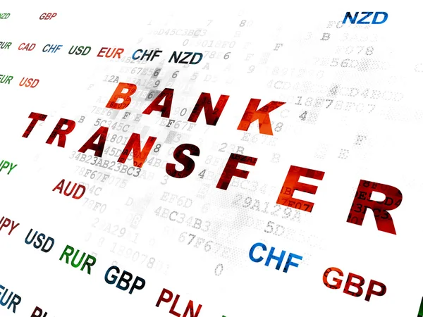 Money concept: Bank Transfer on Digital background