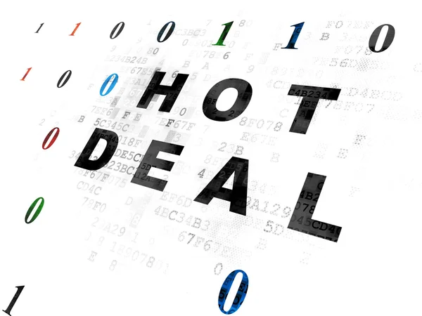 Finance concept: Hot Deal on Digital background