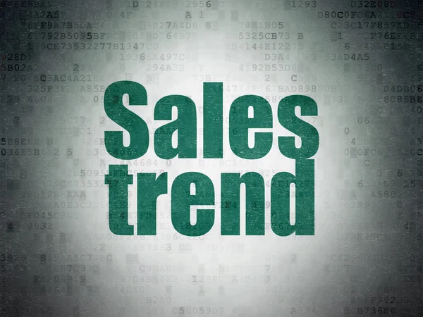 Advertising concept: Sales Trend on Digital Paper background