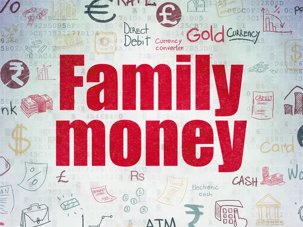 Money concept: Family Money on Digital Paper background