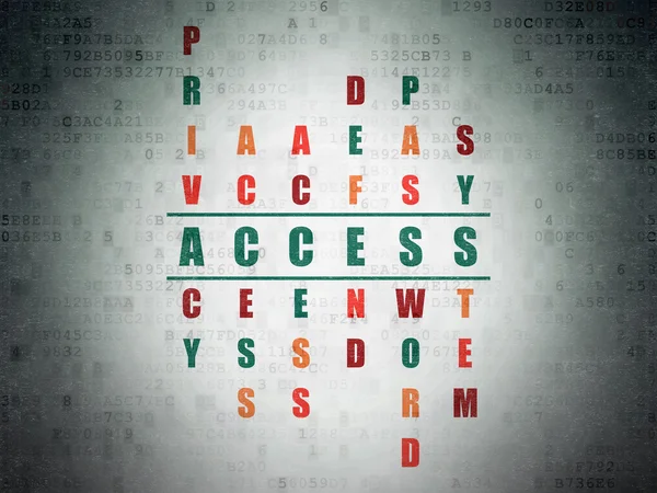 Security concept: word Access in solving Crossword Puzzle