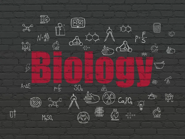 Science concept: Biology on wall background