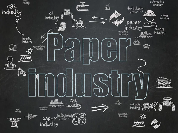Industry concept: Paper Industry on School Board background
