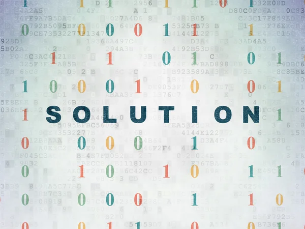 Business concept: Solution on Digital Paper background