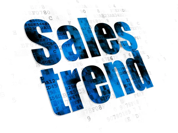 Marketing concept: Sales Trend on Digital background