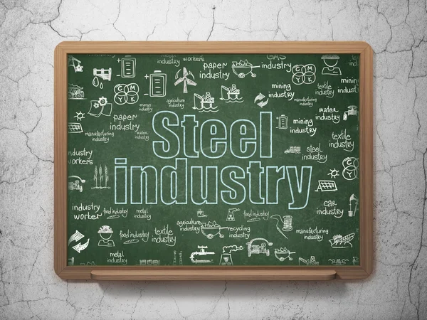 Industry concept: Steel Industry on School Board background