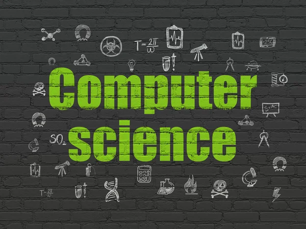 Science concept: Computer Science on wall background