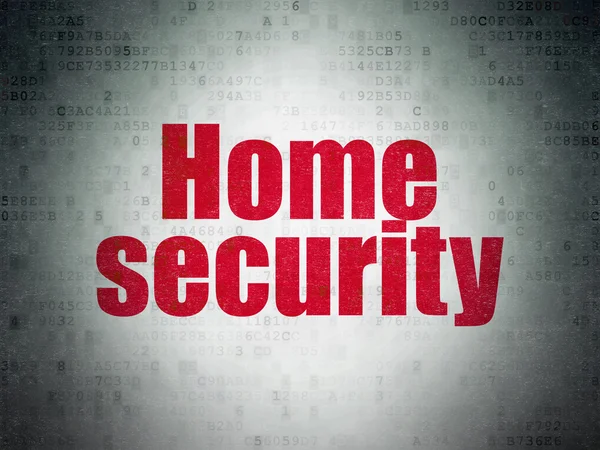 Protection concept: Home Security on Digital Paper background